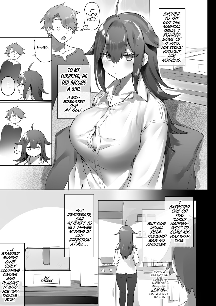 Hentai Manga Comic-A Tale of How a Genderbent Guy Mistakenly Entered the Boy's Toilet, Got Fondled by a Pervert and Became Addicted to Soiling Himself During Sex.-Read-4